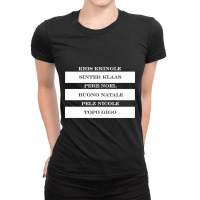 Kris Kringle Sinter Klaas Topo Gigo Ladies Fitted T-shirt | Artistshot