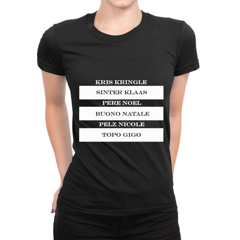 Kris Kringle Sinter Klaas Topo Gigo Ladies Fitted T-shirt | Artistshot