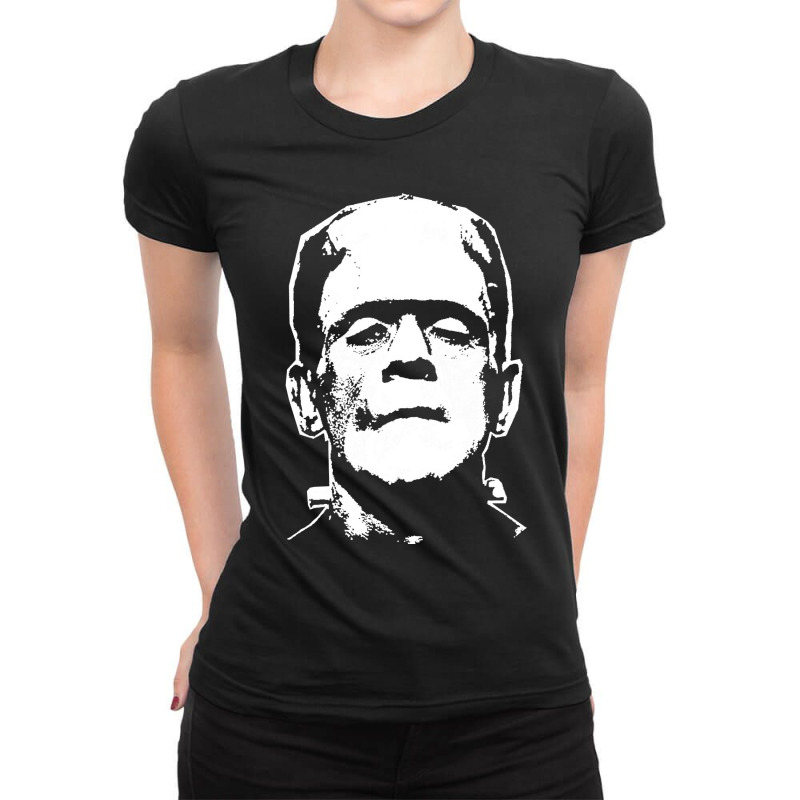 Frankenstein Ladies Fitted T-Shirt by cm-arts | Artistshot