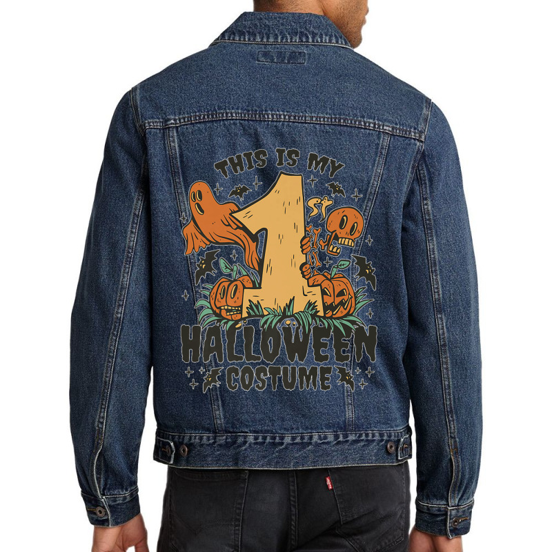 This Is My 1st Halloween Costume First Halloween 2022 Bats Premium T S Men Denim Jacket | Artistshot