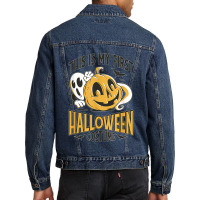 This Is My 1st Halloween Costume First Halloween 2022 Bats T Shirt Cop Men Denim Jacket | Artistshot