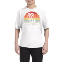 Vintage Retro Aloha Hawaii Hawaiian Island Palm Beach Surf T Shirt Youth Tee | Artistshot