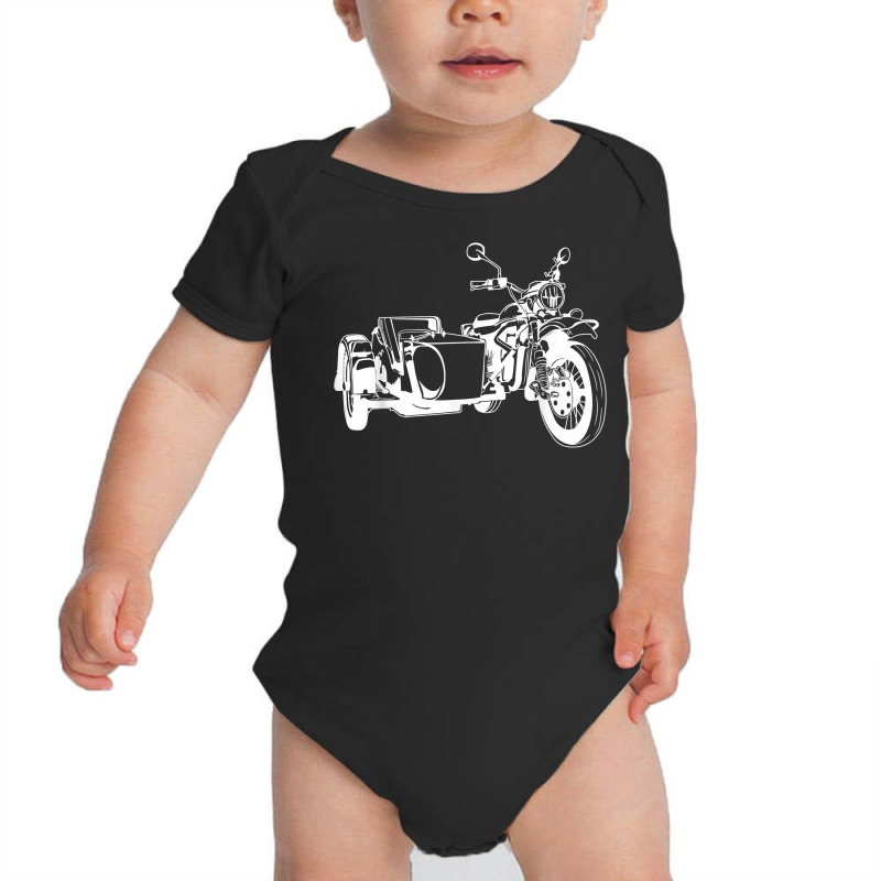 Sidecar Motorcycle  Vintage 3 Wheel Motorbike Tee T Shirt Baby Bodysuit by nuzhetanopo | Artistshot