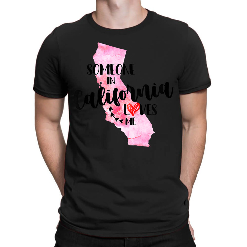 Kids Somebody In California Loves Me State Map Gift For Boy Girl T-shirt | Artistshot