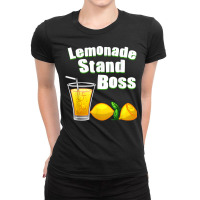 Funny Lemonade Art For Kids Boys Girls Stand Boss Lemonade T Shirt Ladies Fitted T-shirt | Artistshot