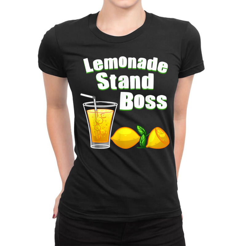 Funny Lemonade Art For Kids Boys Girls Stand Boss Lemonade T Shirt Ladies Fitted T-Shirt by pypybedypa | Artistshot