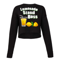 Funny Lemonade Art For Kids Boys Girls Stand Boss Lemonade T Shirt Cropped Sweater | Artistshot