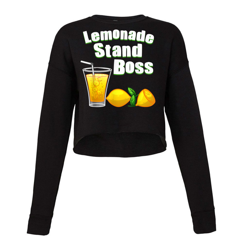 Funny Lemonade Art For Kids Boys Girls Stand Boss Lemonade T Shirt Cropped Sweater by pypybedypa | Artistshot