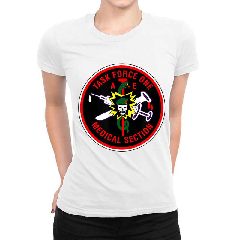 Vietnam War Macvsog Task Force 1 Medical Section T Shirt Ladies Fitted T-Shirt by cm-arts | Artistshot