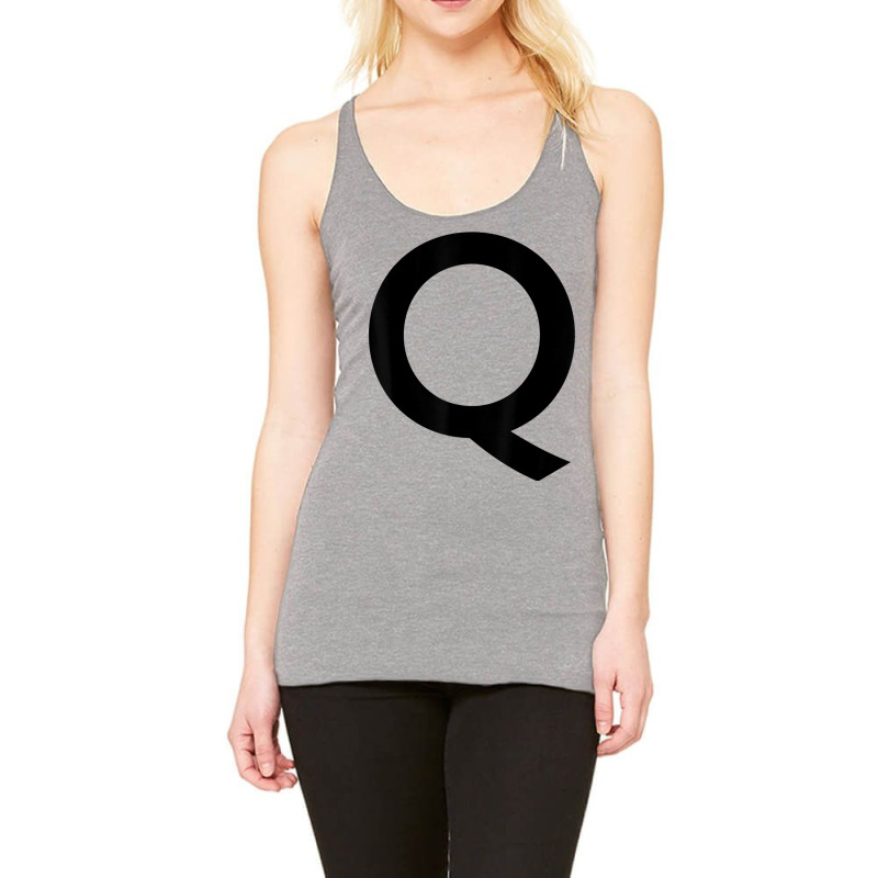 Capital Letter Q Tshirt For Spelling And Creating Words Racerback Tank by cm-arts | Artistshot