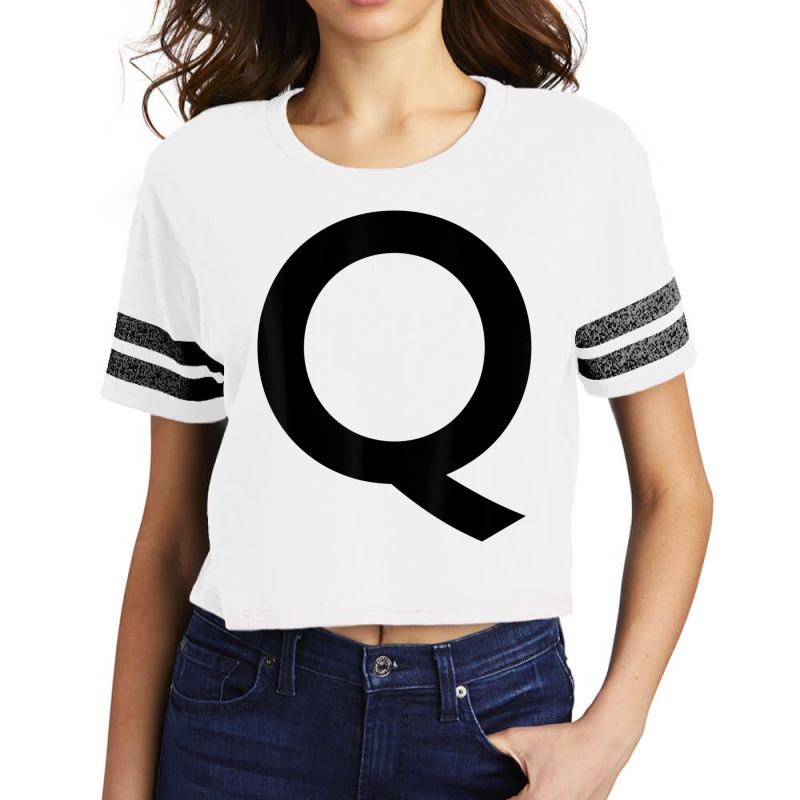 Capital Letter Q Tshirt For Spelling And Creating Words Scorecard Crop Tee by cm-arts | Artistshot