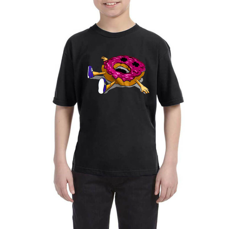 Donut Addict, Creepy, Dark Humor Pastry, Dead Frosted Donut, Funny Dan Youth Tee | Artistshot