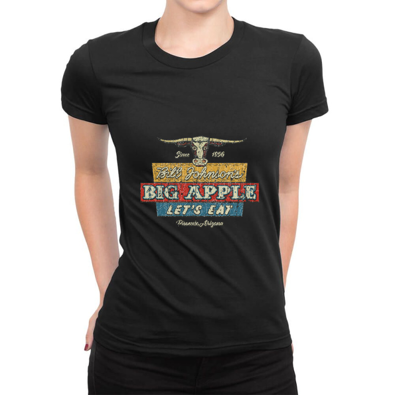 Bill Johnson's Red Apple Restaurant, Cowboy Ladies Fitted T-Shirt by metengs | Artistshot