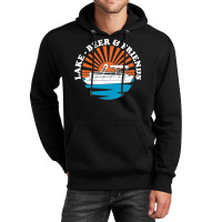 Lake Friends Boating Drinking Summer Pontoon Boat Dad Mom Long Sleeve  Unisex Hoodie | Artistshot