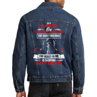 As A March Guy I May Seem Quiet And Reserved Shirt Men Denim Jacket | Artistshot