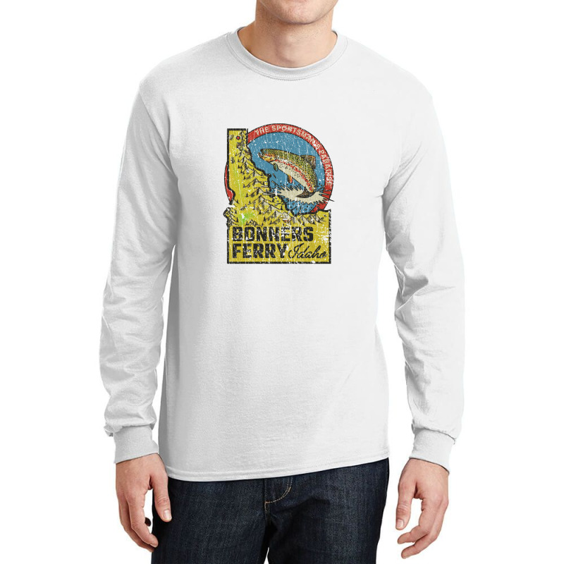 Bonners Ferry Sportsman's Paradise 1893, Fishing Long Sleeve Shirts by metengs | Artistshot