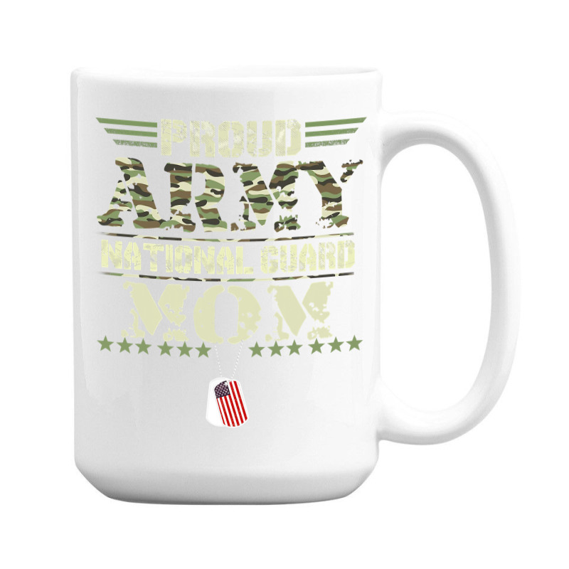 Proud Army National Guard Mom Usa Military Veteran Mothers 15 Oz Coffee Mug | Artistshot