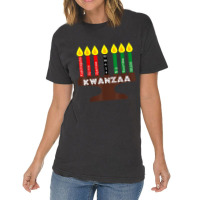 Kwanzaa Kinara, Mishumaa With 7 Principles T-shirt Vintage T-shirt | Artistshot