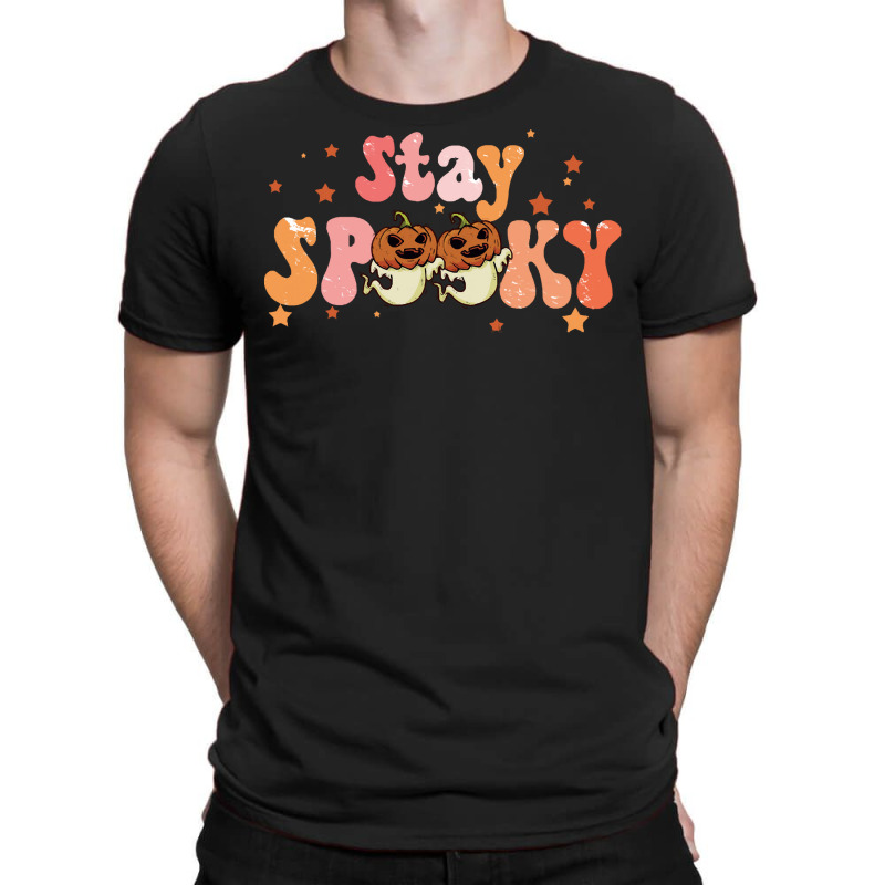 Stay Spooky T  Shirt Funny Halloween Costume Cute Ghost Pumpkin Stay S T-shirt | Artistshot