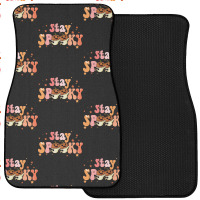 Stay Spooky T  Shirt Funny Halloween Costume Cute Ghost Pumpkin Stay S Front Car Mat | Artistshot