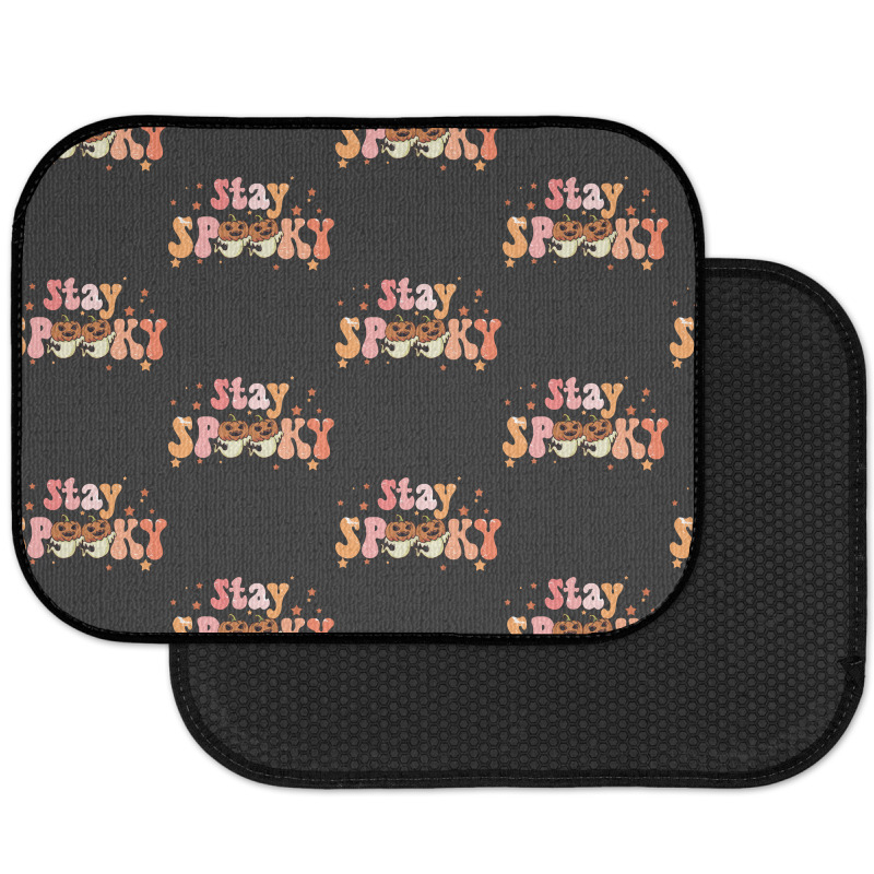 Stay Spooky T  Shirt Funny Halloween Costume Cute Ghost Pumpkin Stay S Rear Car Mat | Artistshot