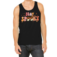 Stay Spooky T  Shirt Funny Halloween Costume Cute Ghost Pumpkin Stay S Tank Top | Artistshot