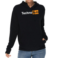 Techno Music Minimal Hard Clubbing Funny Festival Hub Dj T Shirt Lightweight Hoodie | Artistshot