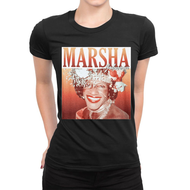 Marsha P Johnson, Marsha P Johnson Art, Marsha P Johnson Vintage, Mars Ladies Fitted T-Shirt by cm-arts | Artistshot