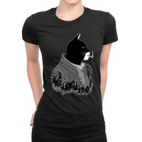 Blacksad Night City Black And White Noire Ladies Fitted T-shirt | Artistshot