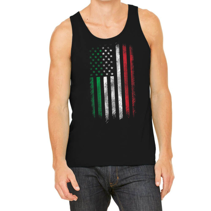 Italy Usa Flag 4th Of July Patriotic American Italian Flag T-shirt Tank Top by cm-arts | Artistshot