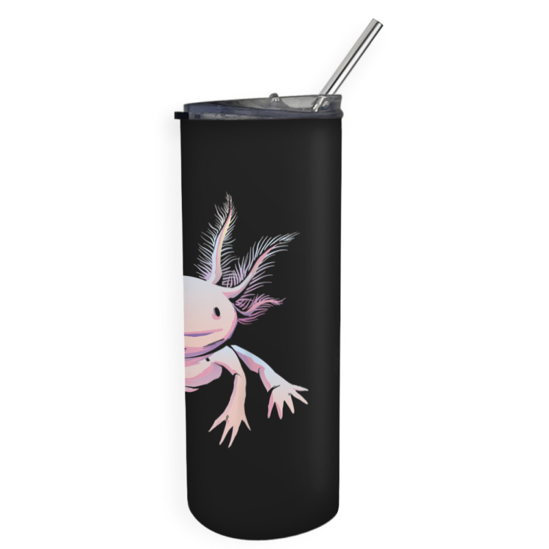 Save The Axolotls Skinny Tumbler | Artistshot