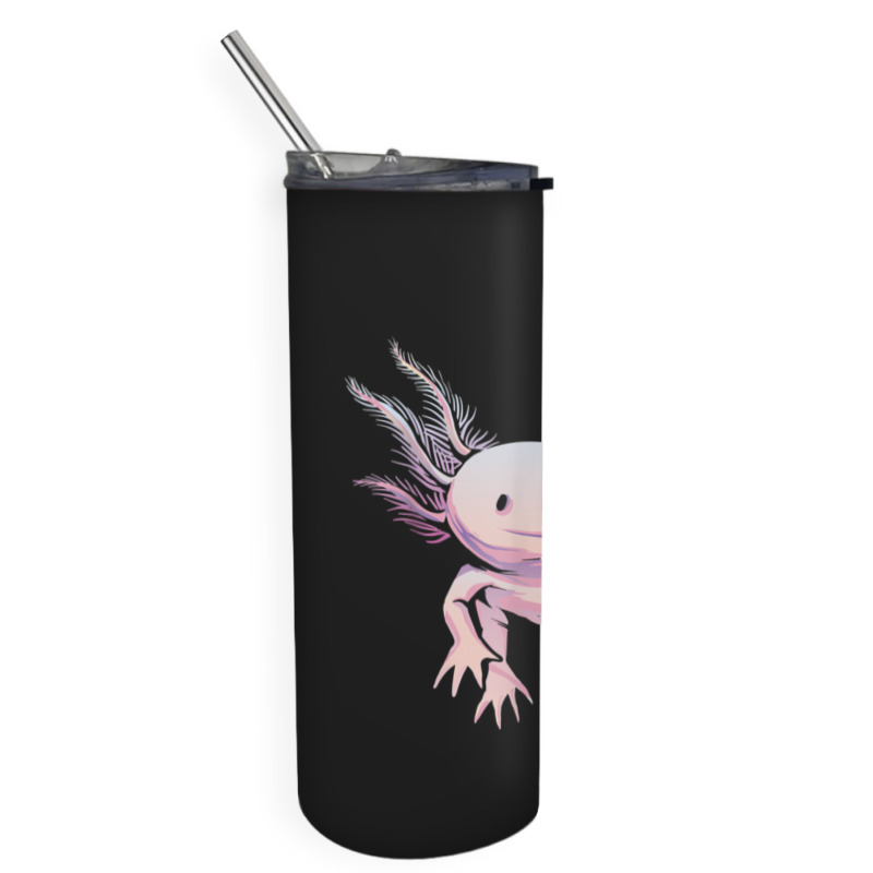 Save The Axolotls Skinny Tumbler | Artistshot