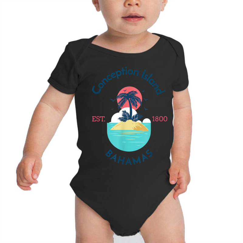 Conception Island Islet In The Bahamas Baby Bodysuit | Artistshot