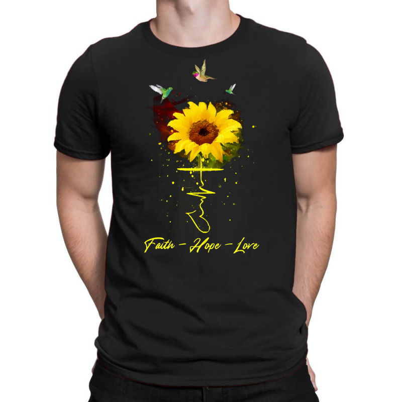 Sunflower Faith Hope Love T  Shirt Sunflower Faith Hope Love T  Shirt T-shirt | Artistshot