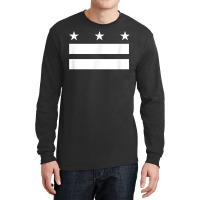 The District Of Columbia Flag Design   Washington D.c. T Shirt Long Sleeve Shirts | Artistshot