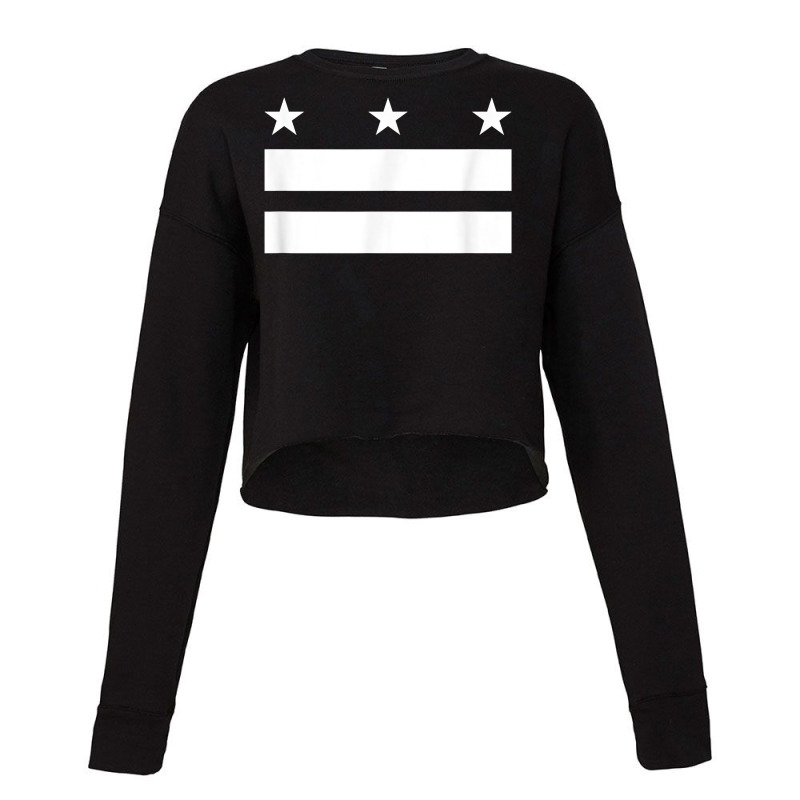 The District Of Columbia Flag Design   Washington D.c. T Shirt Cropped Sweater by chicoavsmaydav | Artistshot