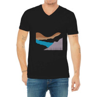 Sunset T  Shirtmountain Art T  Shirt V-neck Tee | Artistshot