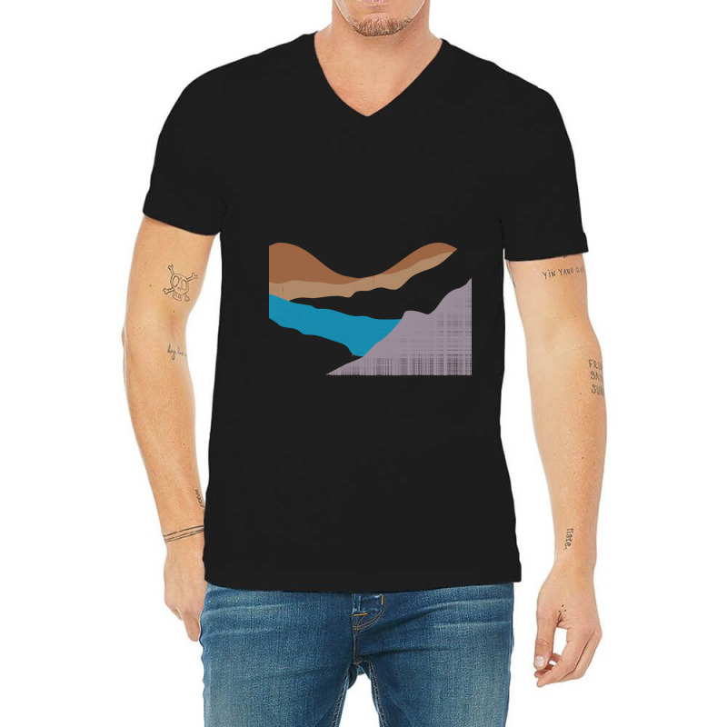 Sunset T  Shirtmountain Art T  Shirt V-neck Tee | Artistshot