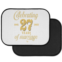 Celebrating 27 Years Of Marriage 27th Wedding Anniversary T Shirt Rear Car Mat | Artistshot