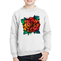 Colorful Rose   Garden Gardener Botanist Flowers Rose T Shirt Youth Sweatshirt | Artistshot