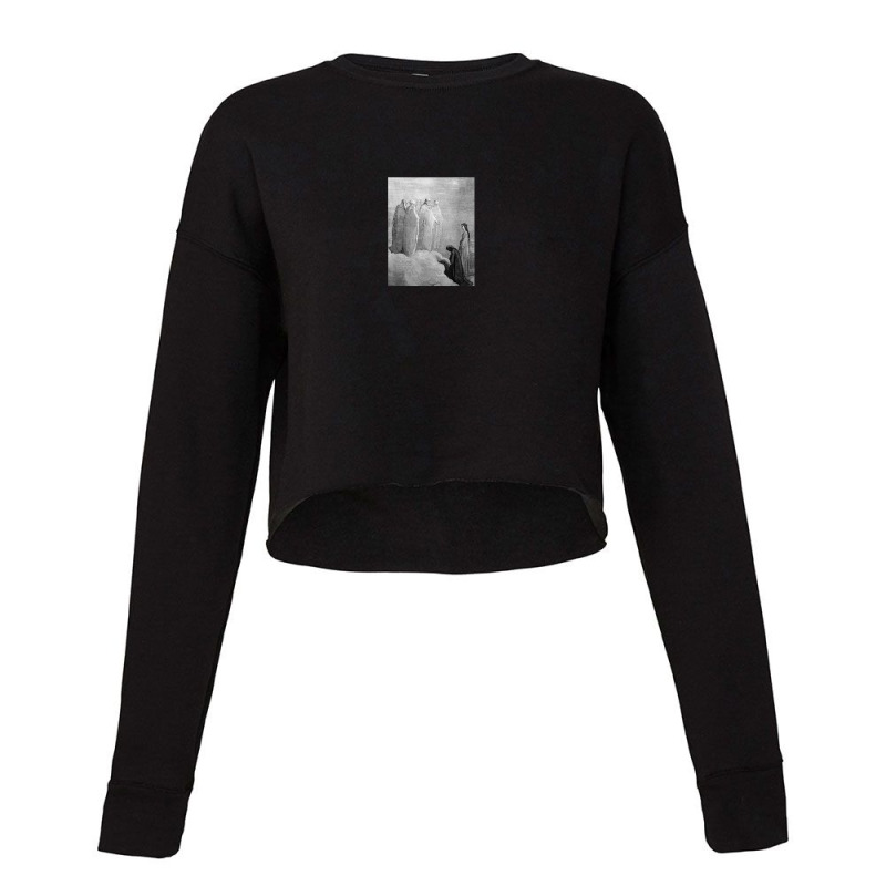 Gustave Doré   Paradiso By Dante Alighieri 2   San Giovanni Cropped Sweater by Blimpie | Artistshot