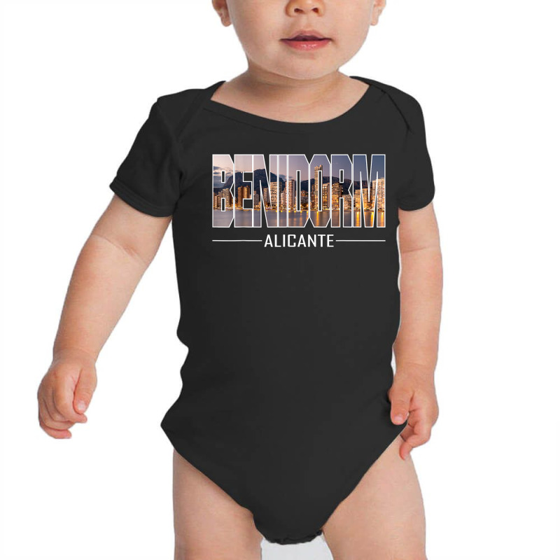 Benidorm, Province Of Alicante, Summer Holidays T Shirt Baby Bodysuit by cm-arts | Artistshot