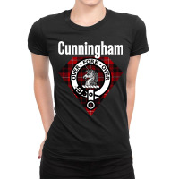 Cunningham Clan Scottish Name Coat Of Arms Tartan Sweatshirt Ladies Fitted T-shirt | Artistshot