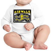 Running Man Airwalks Shoes Skateboard T Shirt Long Sleeve Baby Bodysuit | Artistshot