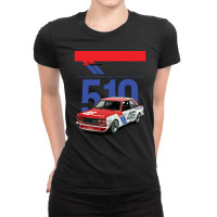 Bre Datsun 510 - Old Japanese Legend Car Ladies Fitted T-shirt | Artistshot