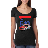 Bre Datsun 510 - Old Japanese Legend Car Women's Triblend Scoop T-shirt | Artistshot