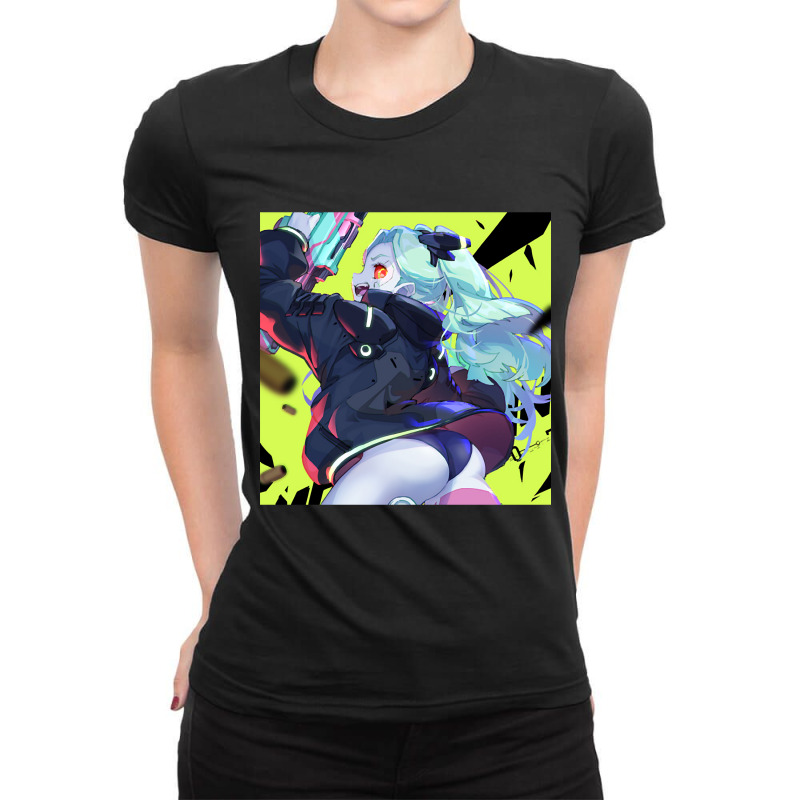 Cyberpunk Edgerunners Rebecca-mwoqs Ladies Fitted T-Shirt by webberkyla | Artistshot