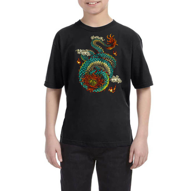 Chinese Dragon, Oriental Vintage, Symbolic, East Asian Culture, Japane Youth Tee | Artistshot