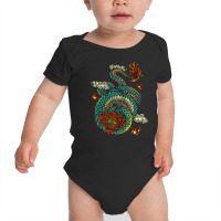 Chinese Dragon, Oriental Vintage, Symbolic, East Asian Culture, Japane Baby Bodysuit | Artistshot