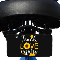 Teacher T  Shirt Teach Love And Inspire Shirt   Teacher Sunflower T  S Bicycle License Plate | Artistshot